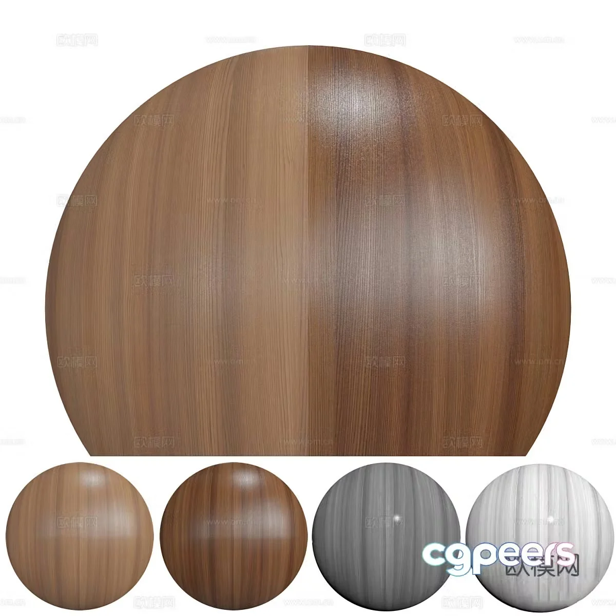 New Chinese wood grain wood veneer 3D model