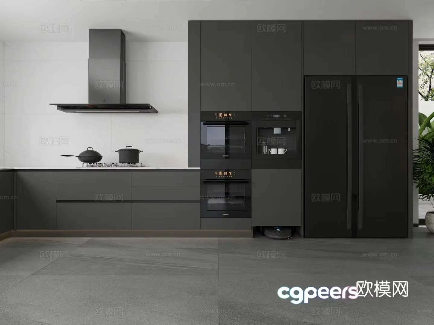 Modern cabinet 3d model
