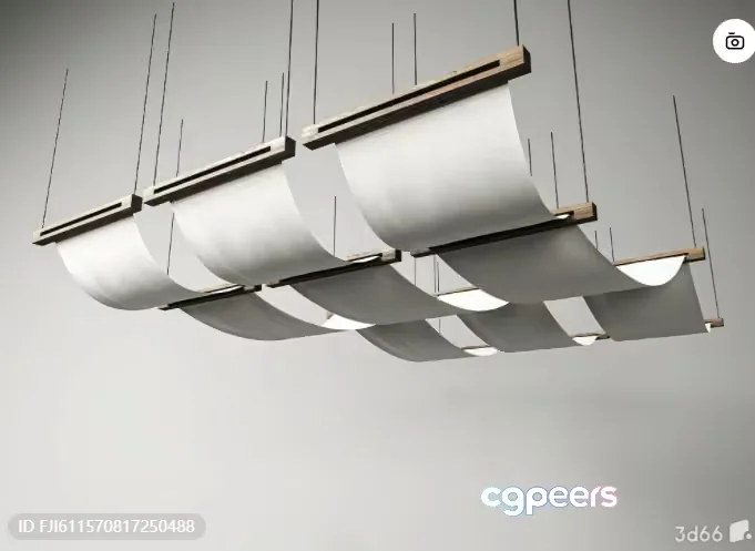 Modern Light Fixture 3D Model – 1204 – VRAY Render