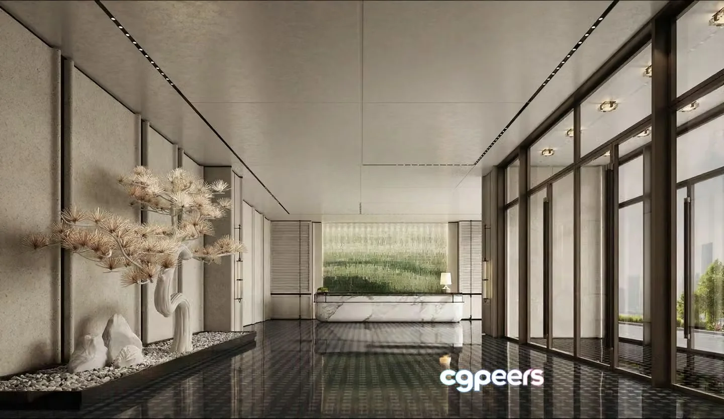 Modern Entryway 3D Model – 6331 – VRAY Render