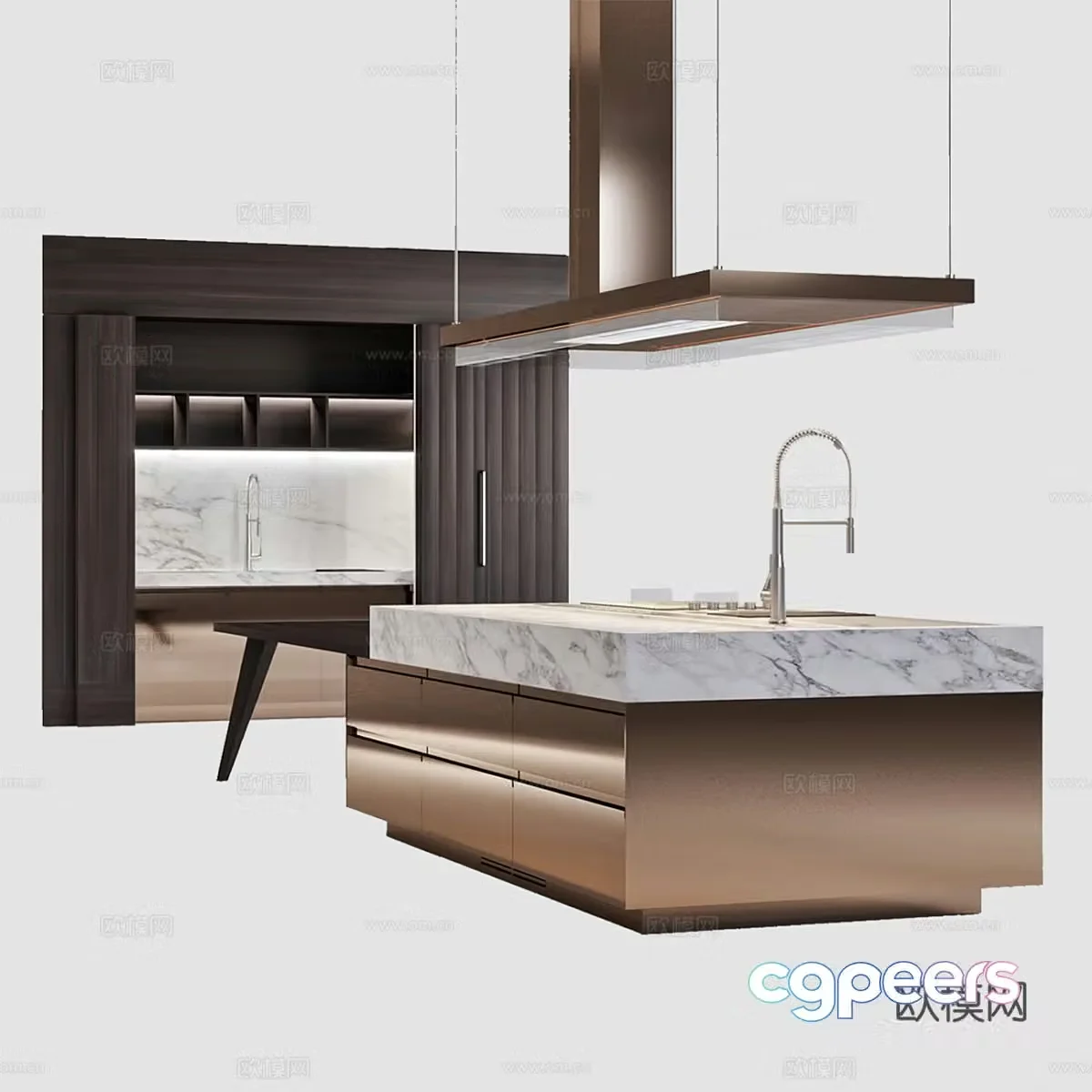 Island cabinet 3d model