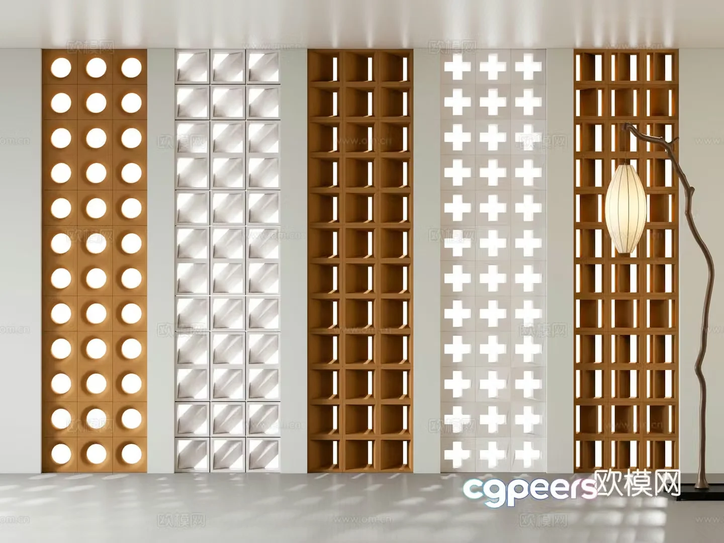 Cement brick Cement brick partition Hollow brick partition Hollow cement brick partition Hollow cement brick Wasabi Feng Cement brick partition 3D model