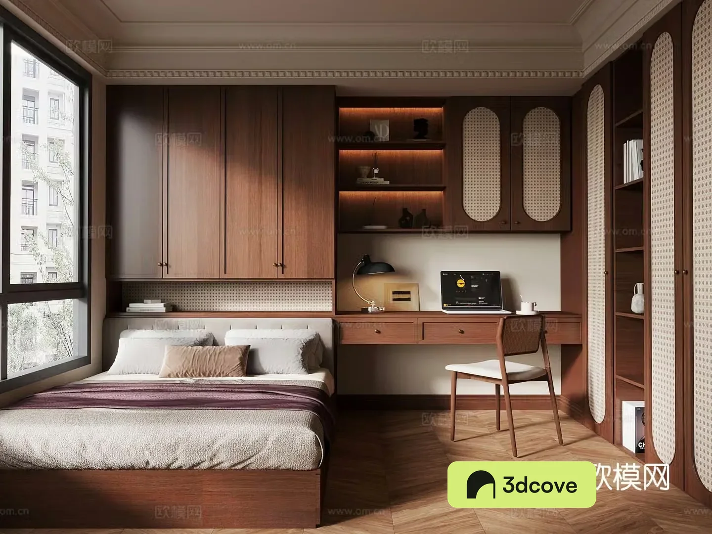 Medieval style tatami bedroom