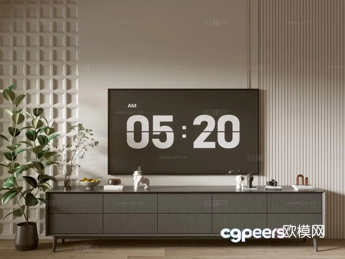 Modern TV cabinet 3d model