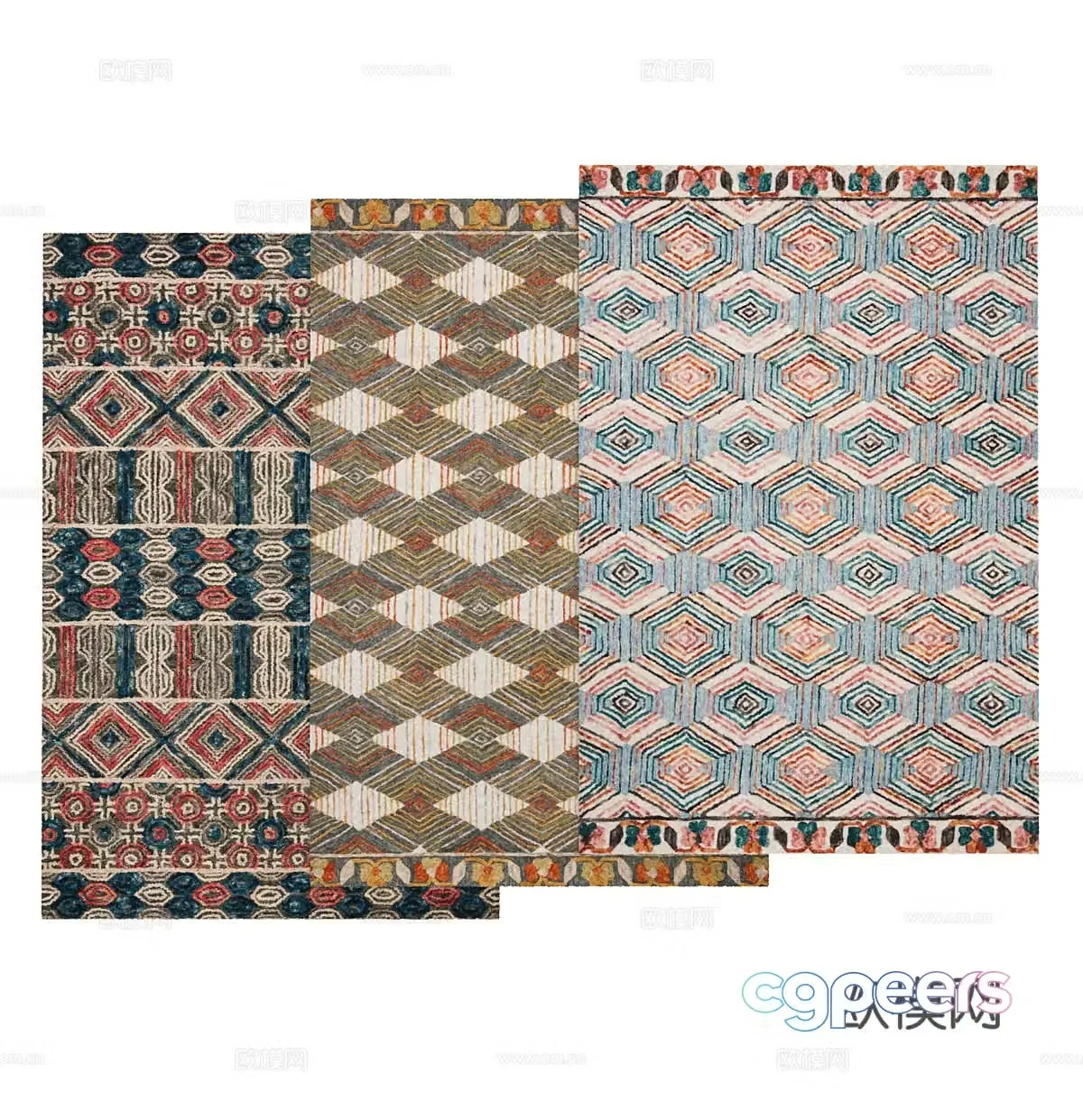 Retro carpet Style carpet Pattern carpet Pattern carpet Decorative carpet Living room carpet 3d model