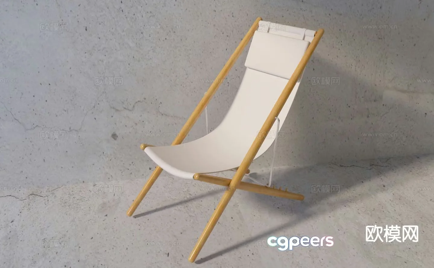 wabi-sabi chair leisure chair camping chair 3d model