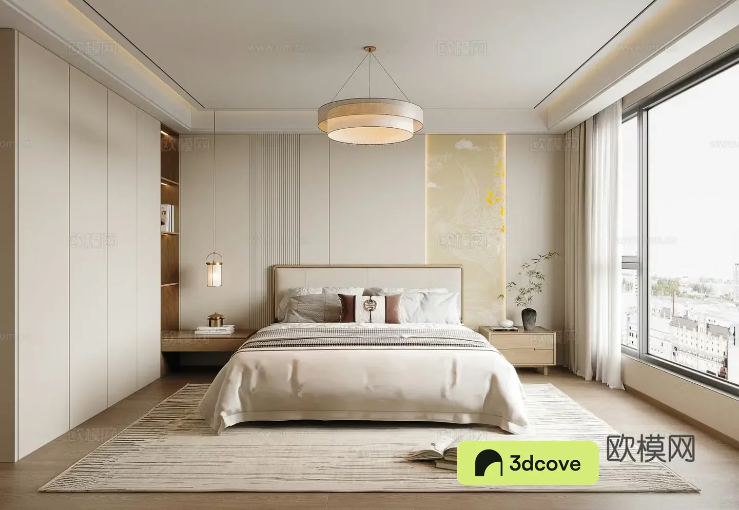 New Chinese style bedroom master bedroom