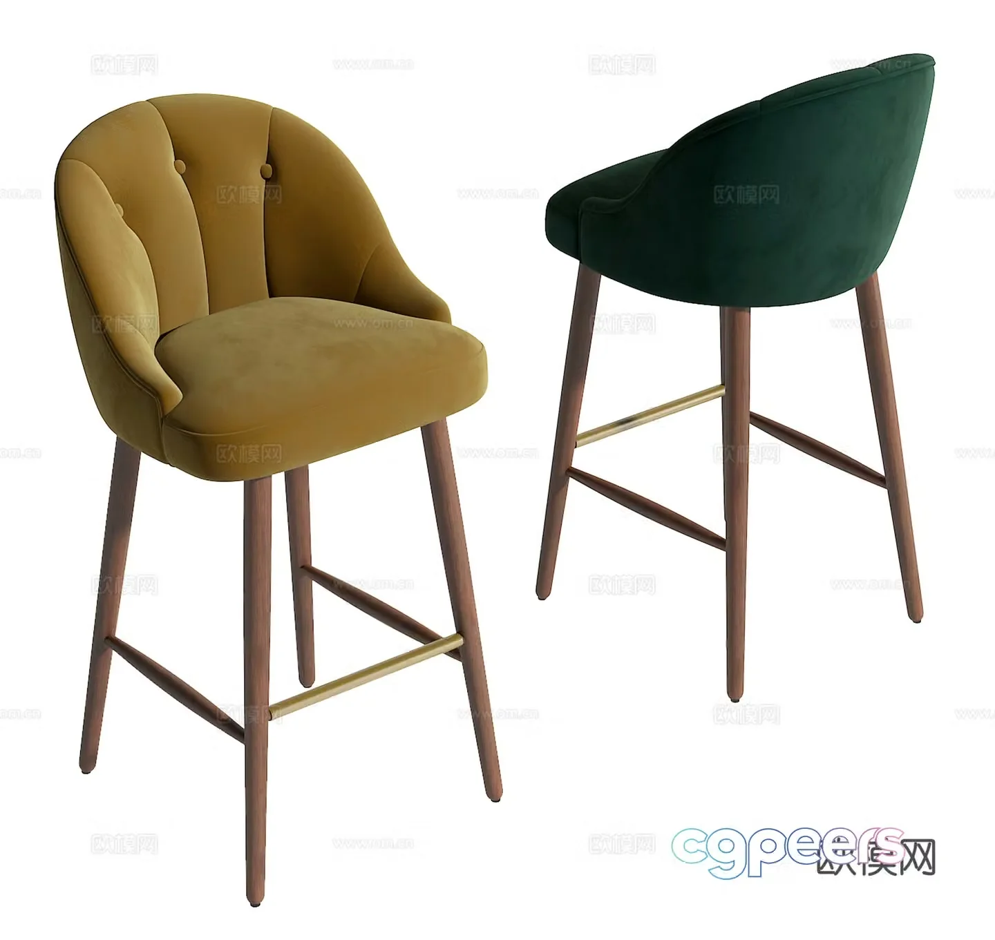 Modern bar chair 3d model