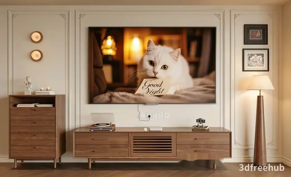 Modern Living Room 3D Model – 18903 – VRAY Render
