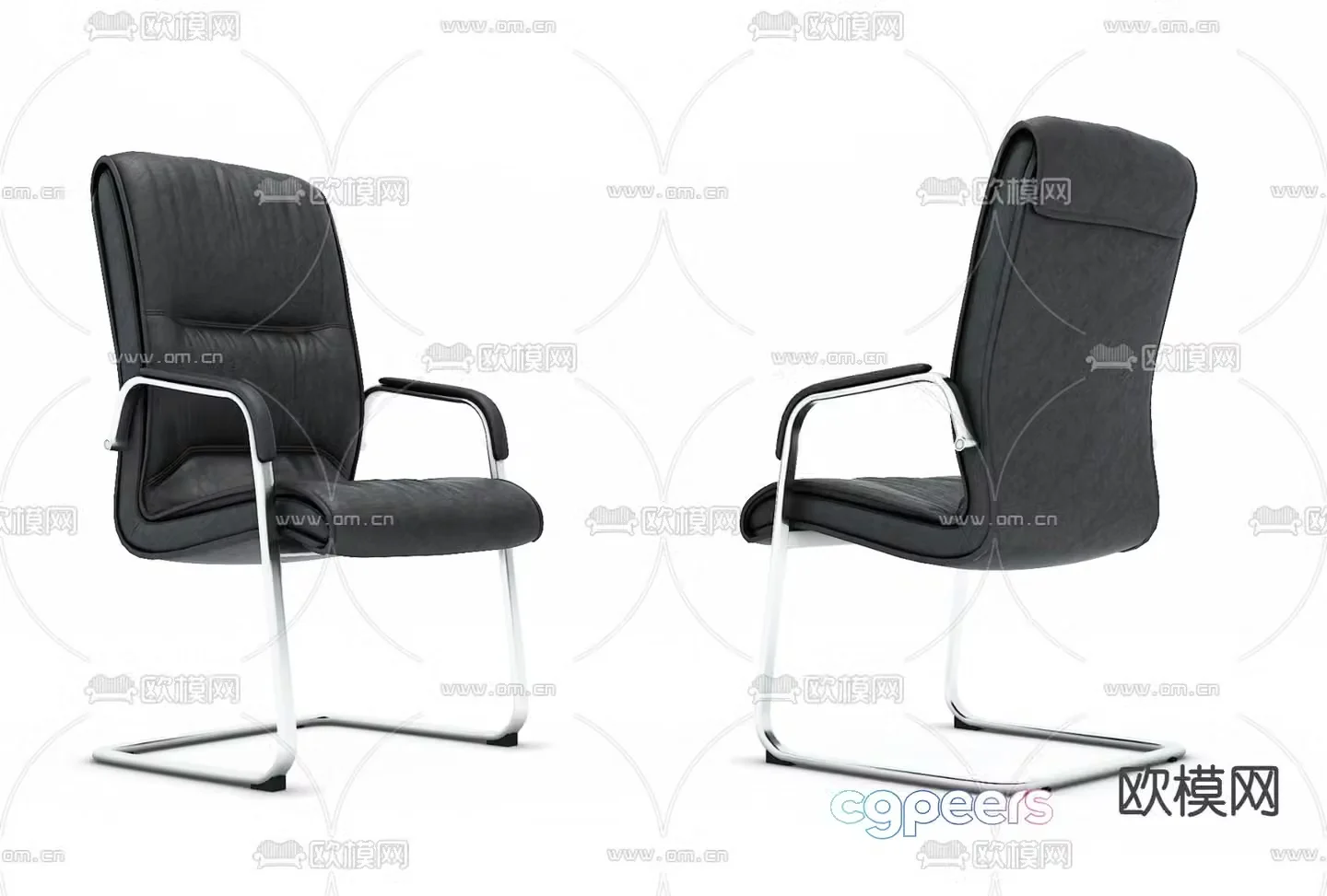 Modern office chair staff chair 3d model