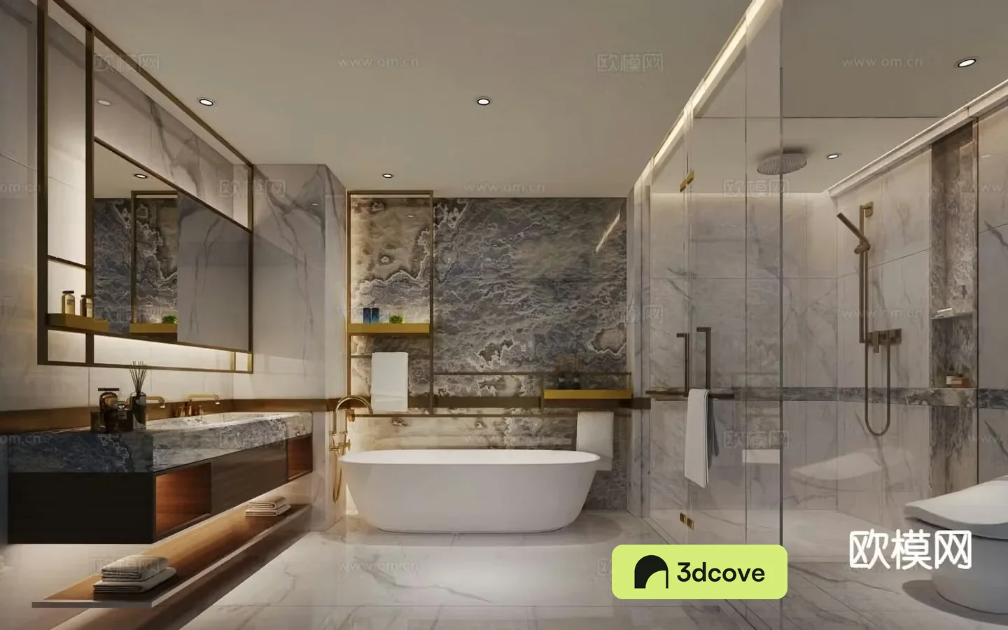Modern minimalist bathroom