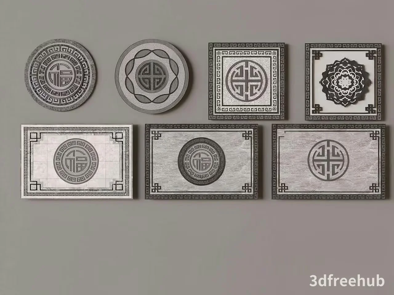 Traditional Asian Decor 3D Model – 20786 – VRAY Render