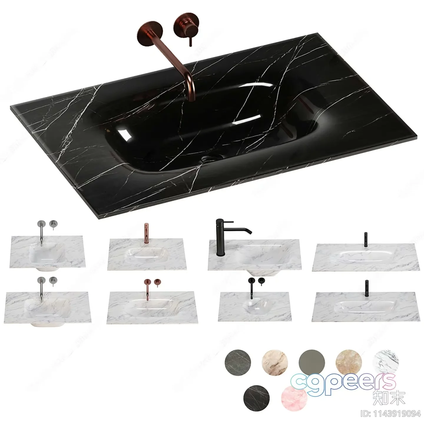Modern Bathroom Sink 3D Model – 4322 – VRAY Render