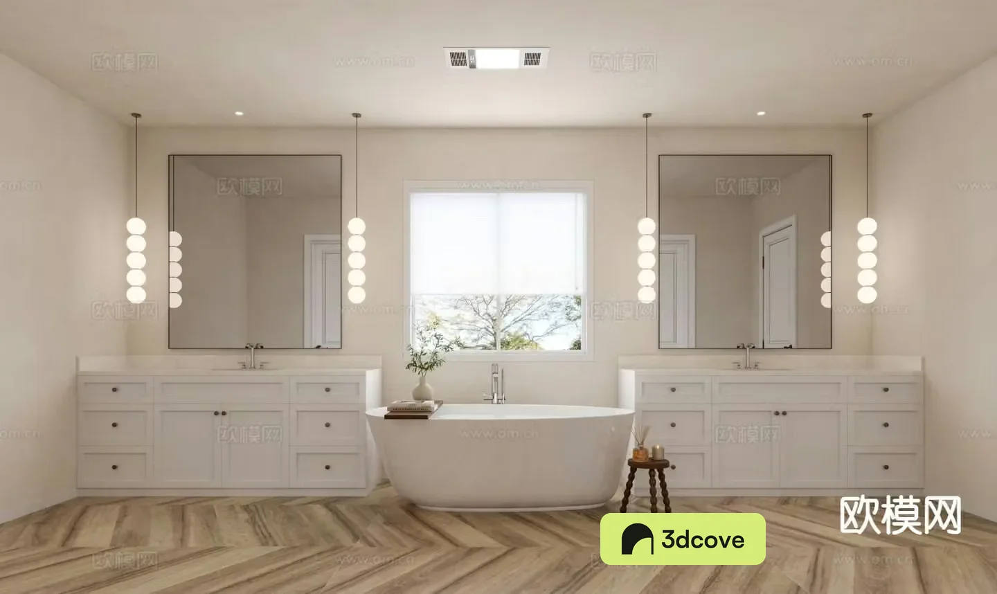 Cream style bathroom