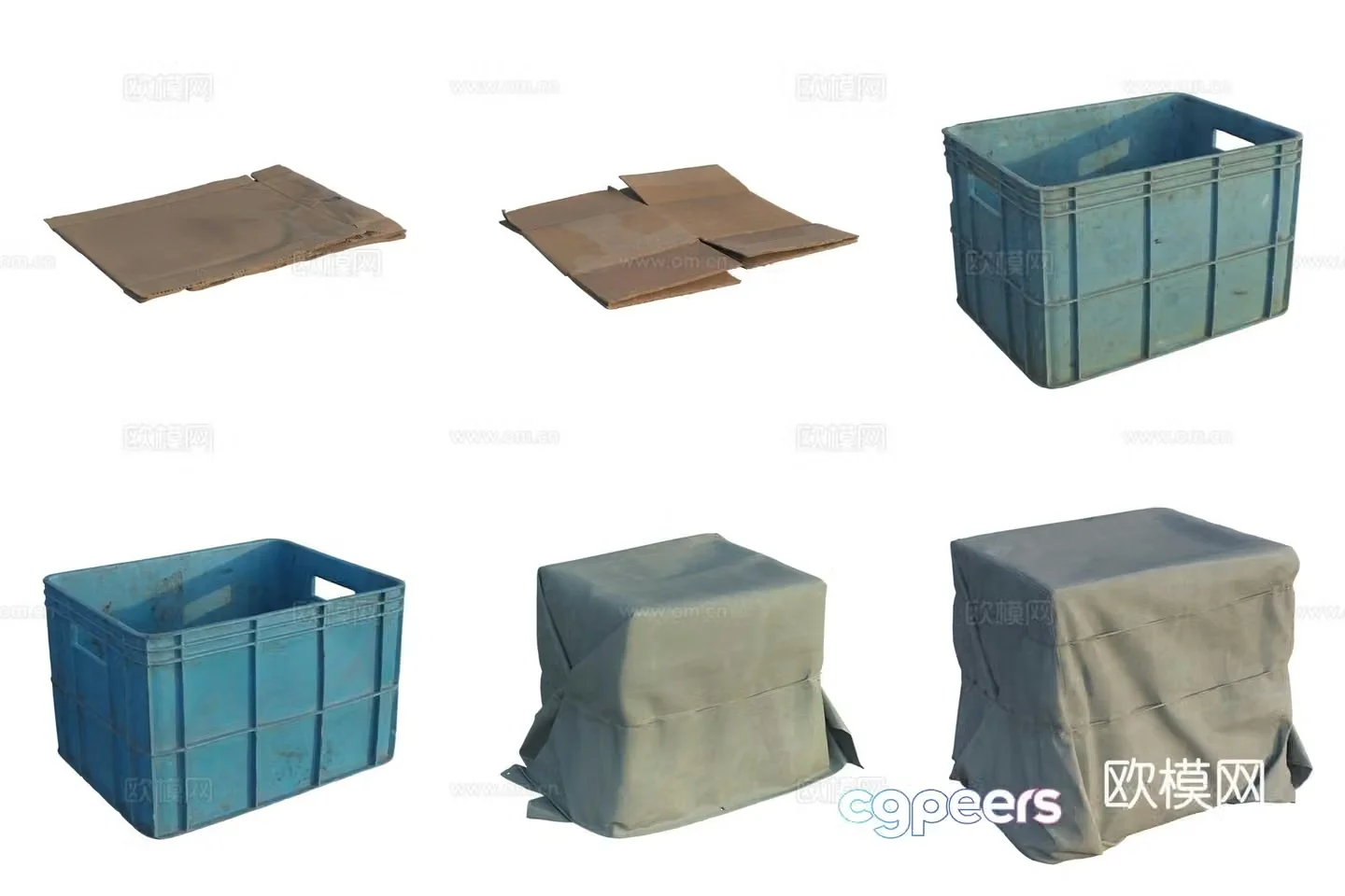 Storage box carton carton shell 3d model