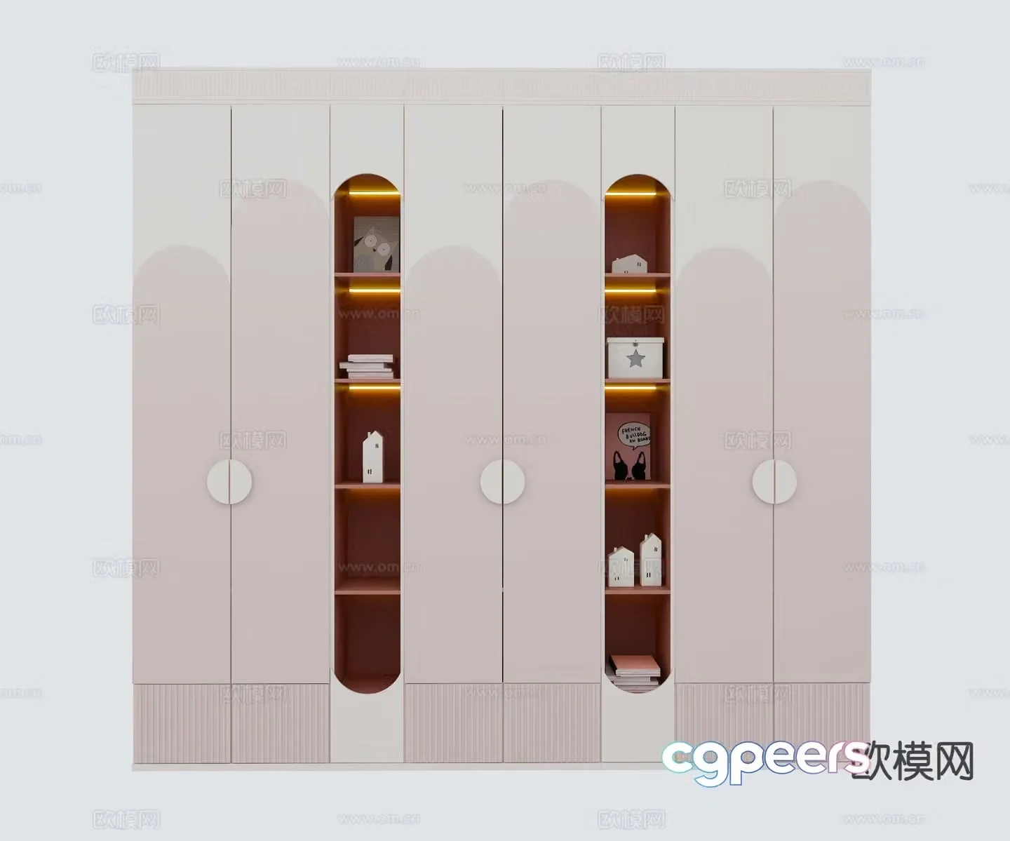 Modern wardrobe children’s wardrobe 3d model