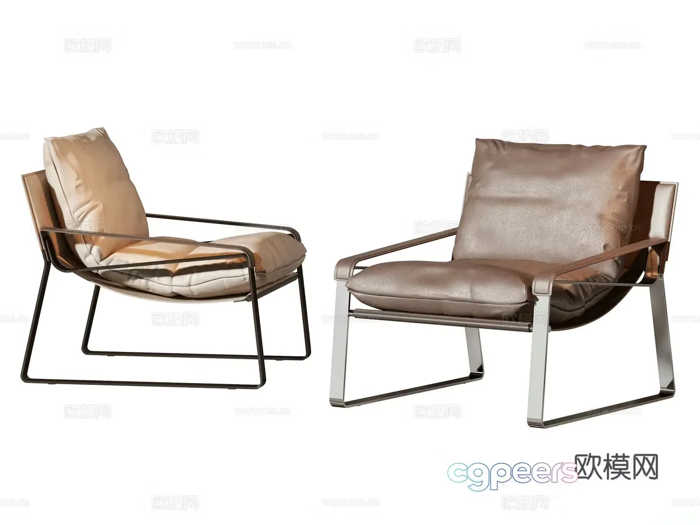Modern leisure chair 3d model