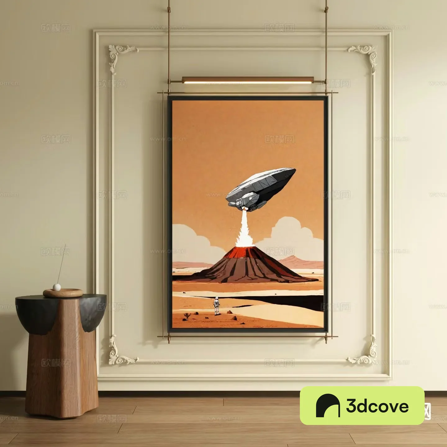 Medieval style art painting decorative painting