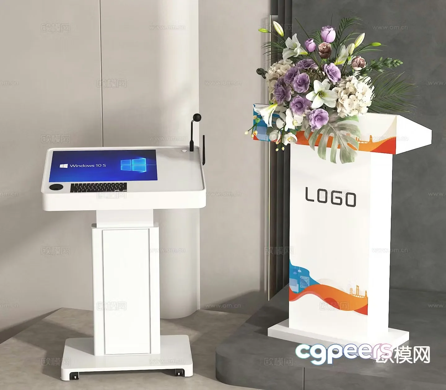 Podium podium podium hosting podium award podium 3D model