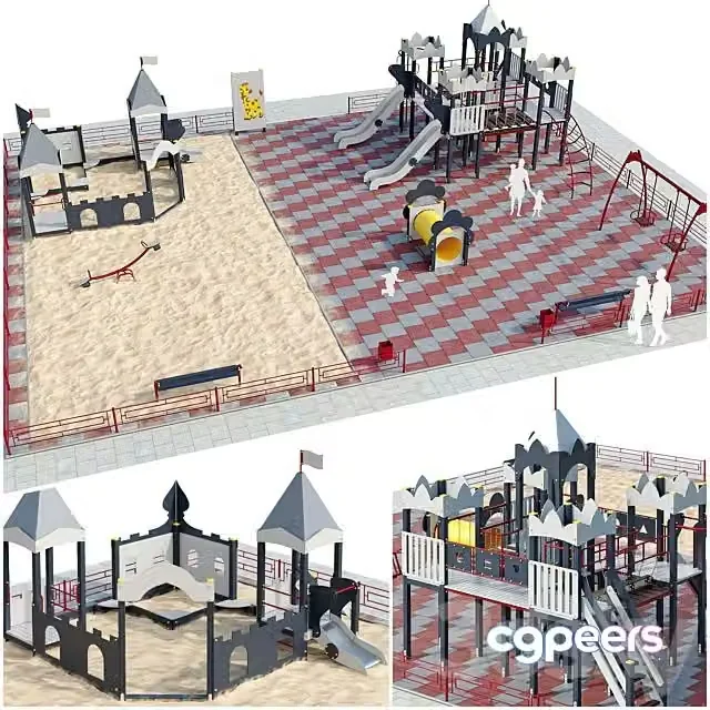 3ds Max Free – Playground children’s town