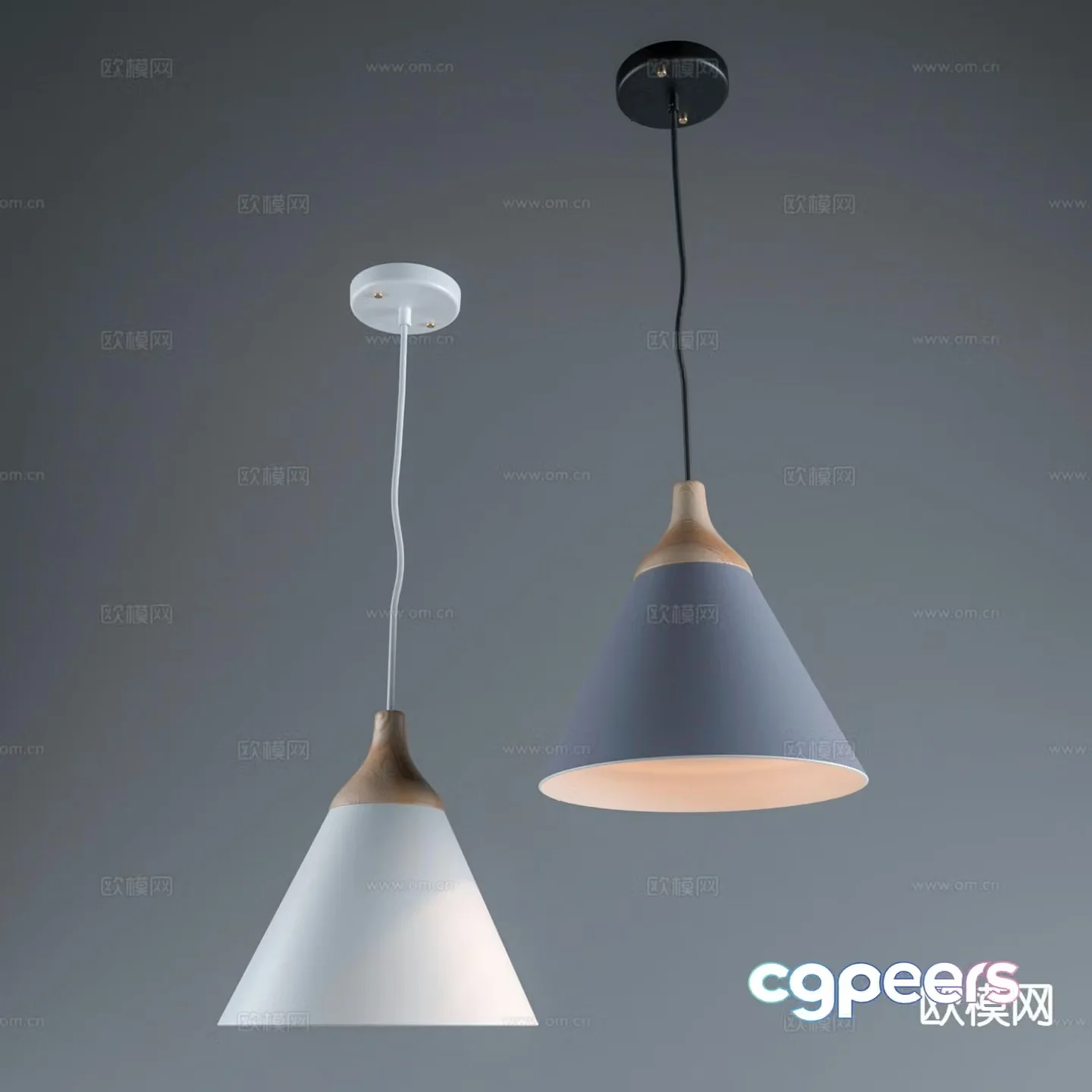 Industrial style chandelier restaurant chandelier 3d model