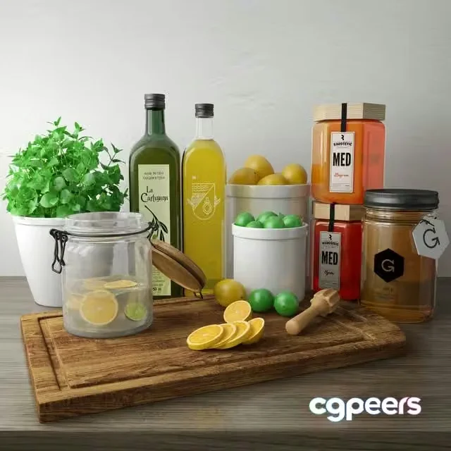 3ds Max Free – Kitchen set 03
