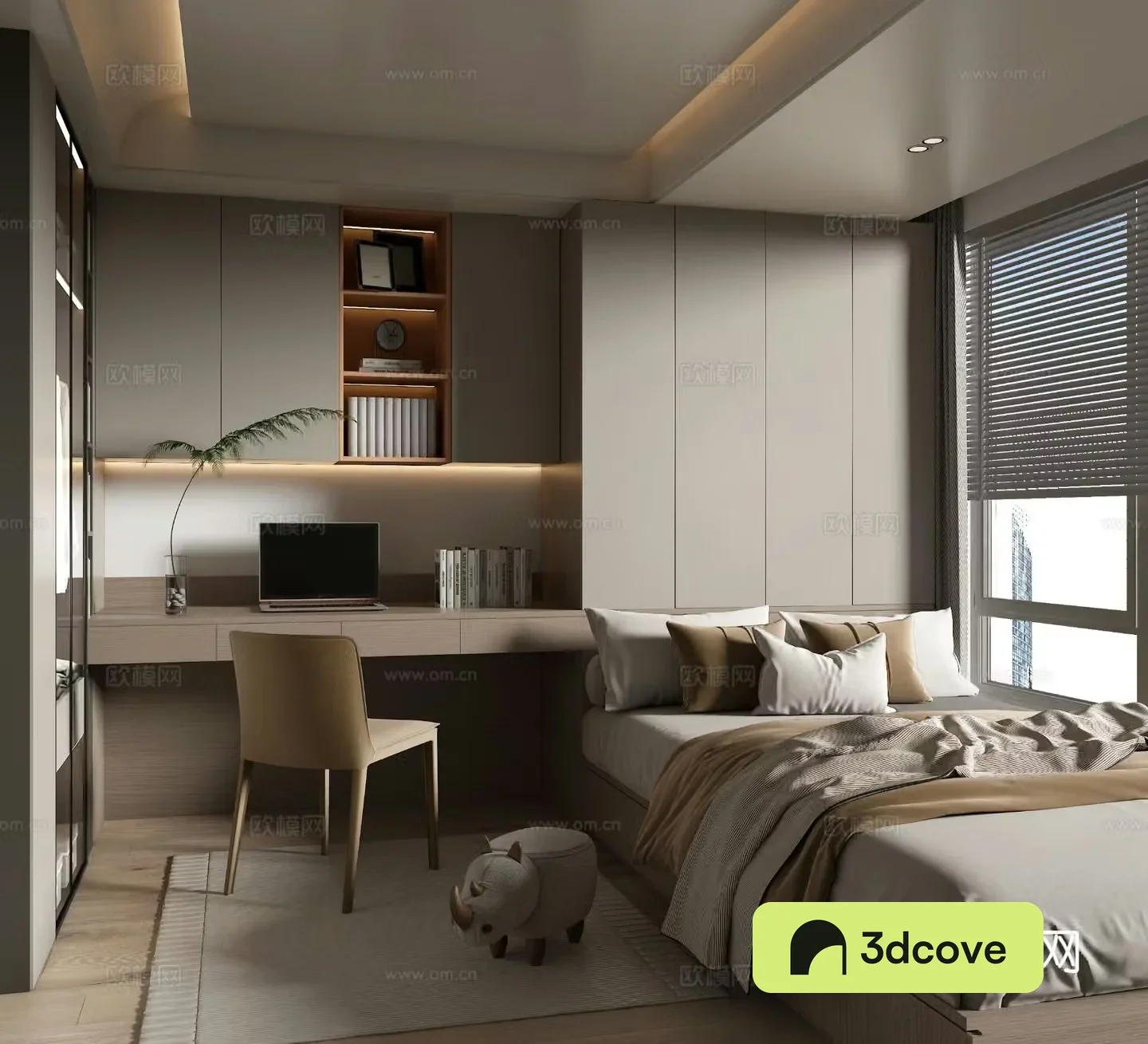 Modern tatami bedroom