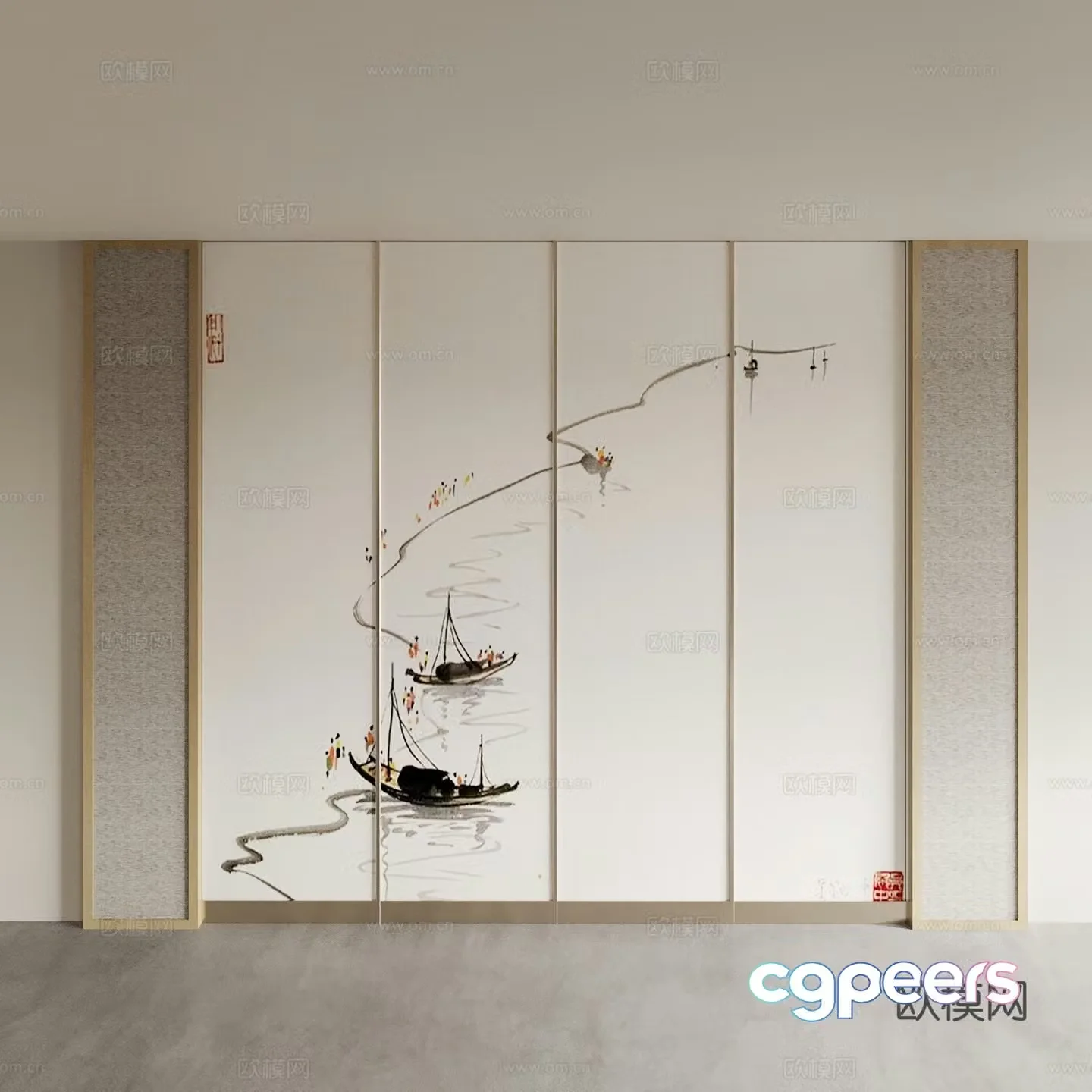 Background wall Bedside background wall Sofa background wall Living room background wall Bedroom background wall Porch 3D model