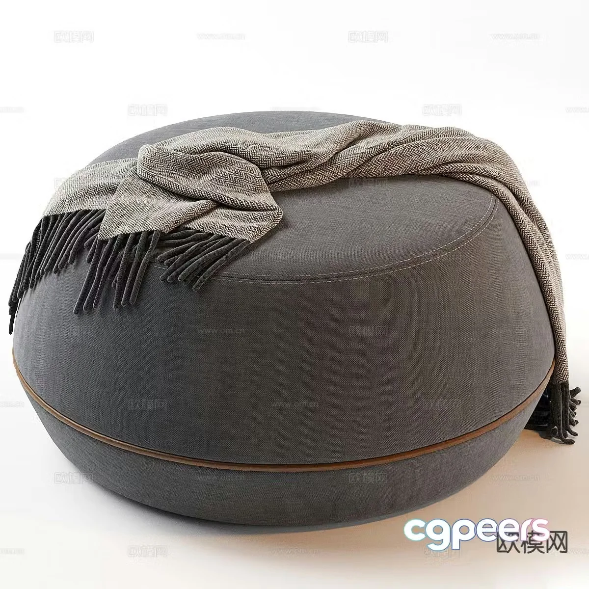 Modern stool sofa stool low stool 3d model