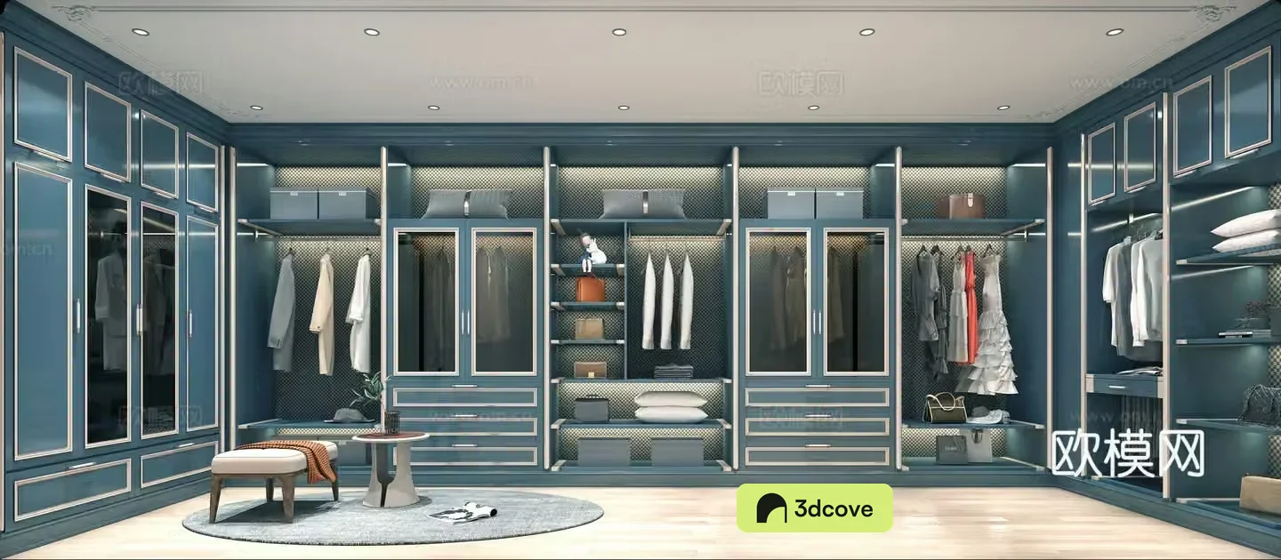 European style cloakroom