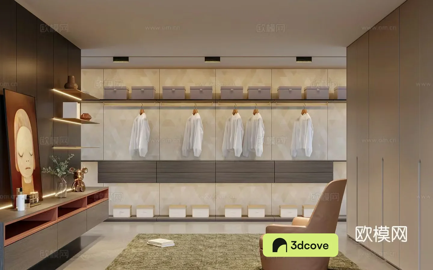 Modern cloakroom