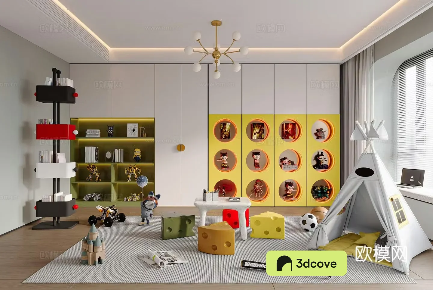 Modern children’s entertainment room