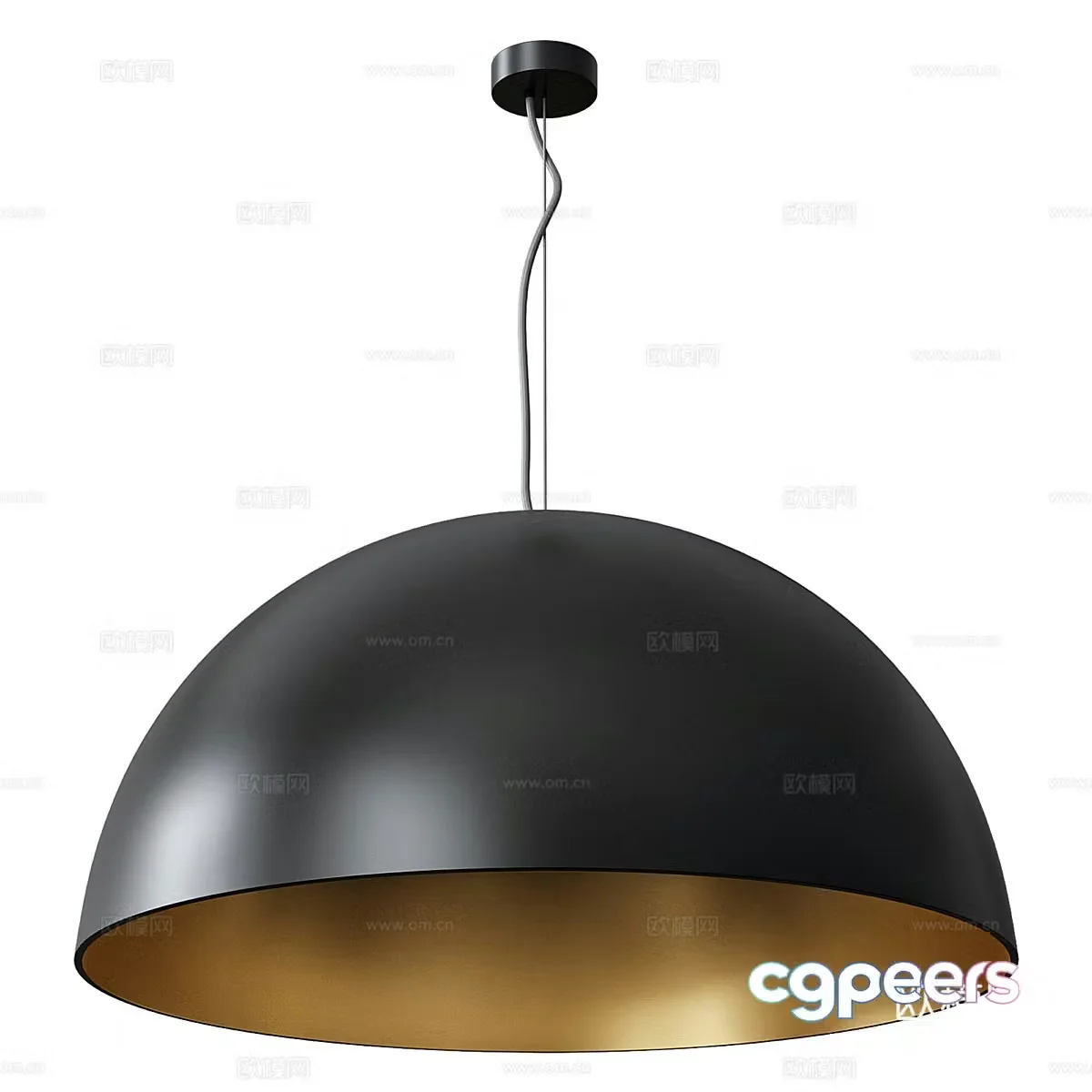 Modern Italian Dome chandelier 3d model