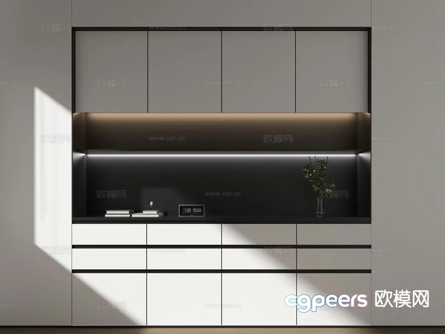 Modern sideboard sideboard bar cabinet 3D model