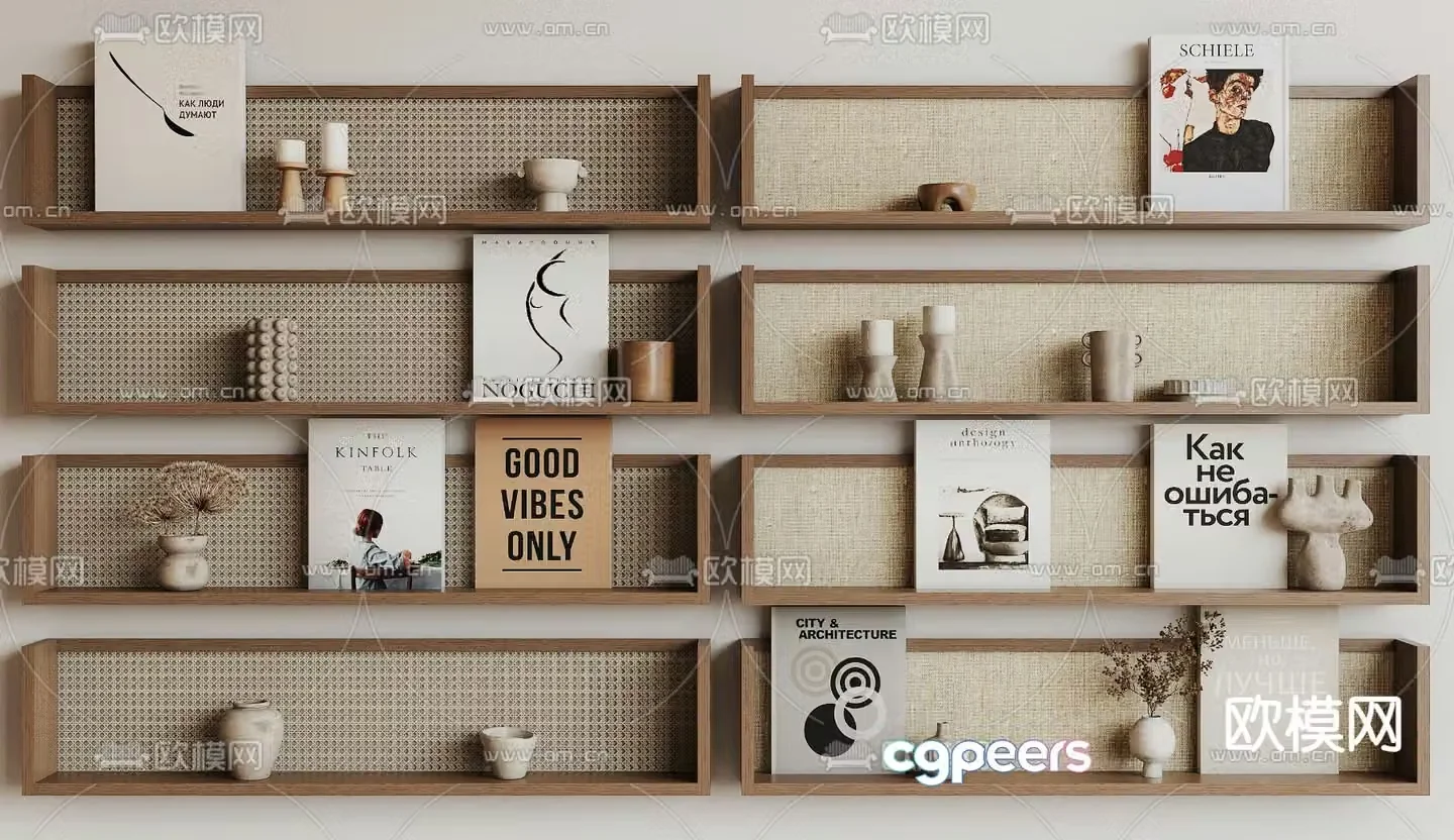 Wasabi wall cabinet wall cabinet storage rack 3D model