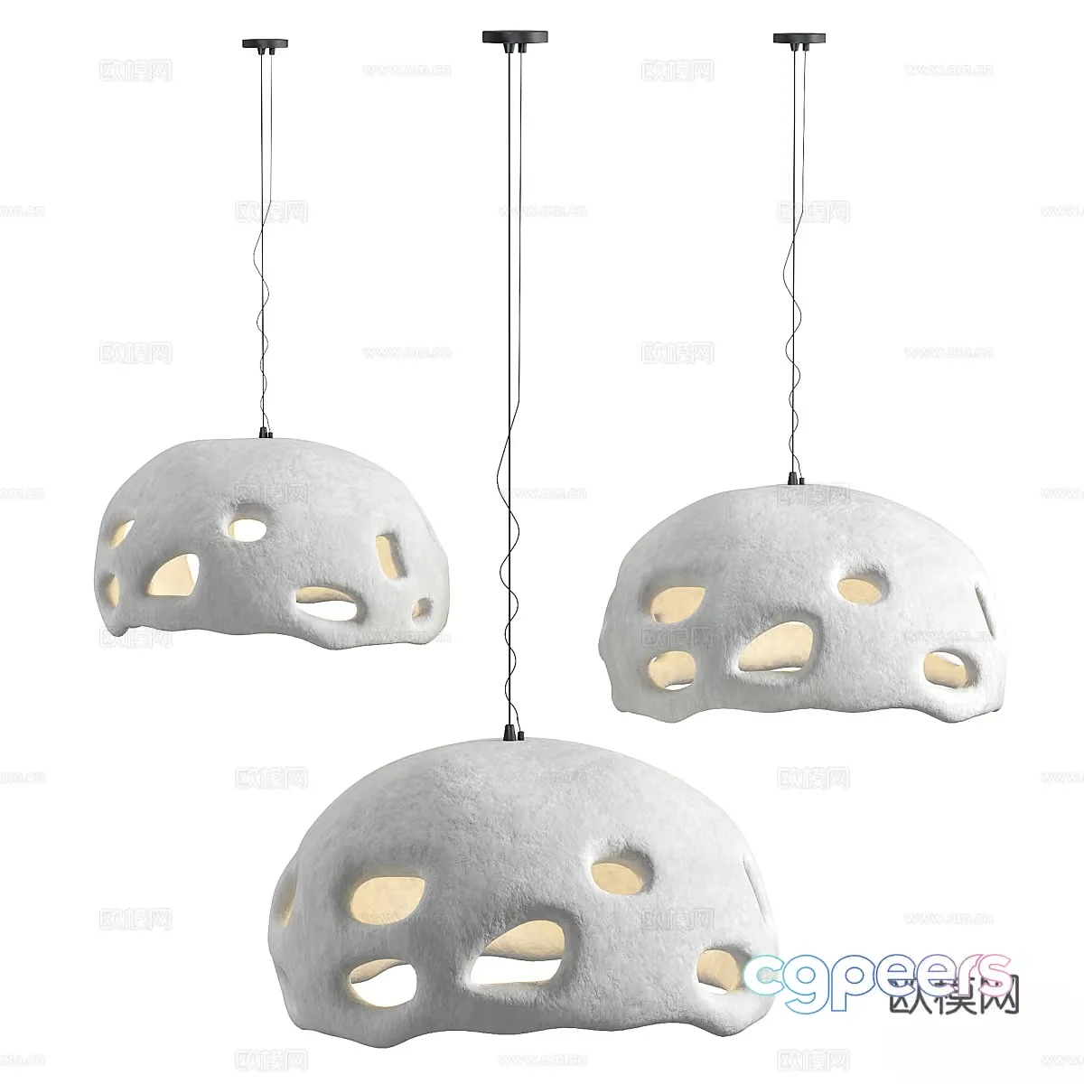 Modern Hanging Light Fixtures 3D Model – 21049 – VRAY Render