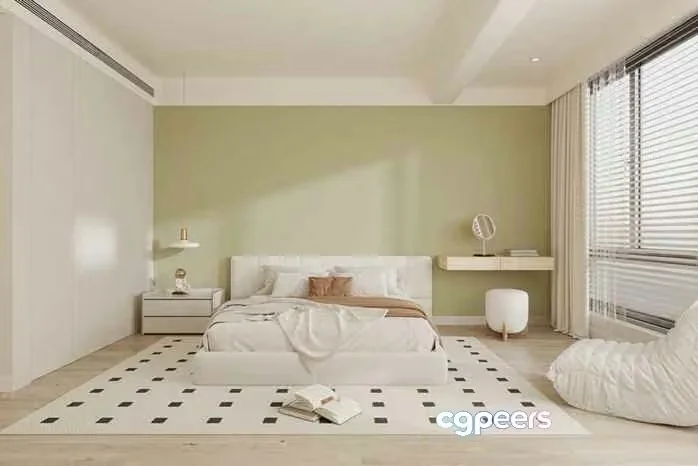 Cozy Bedroom 3D Model – 12992 – VRAY Render