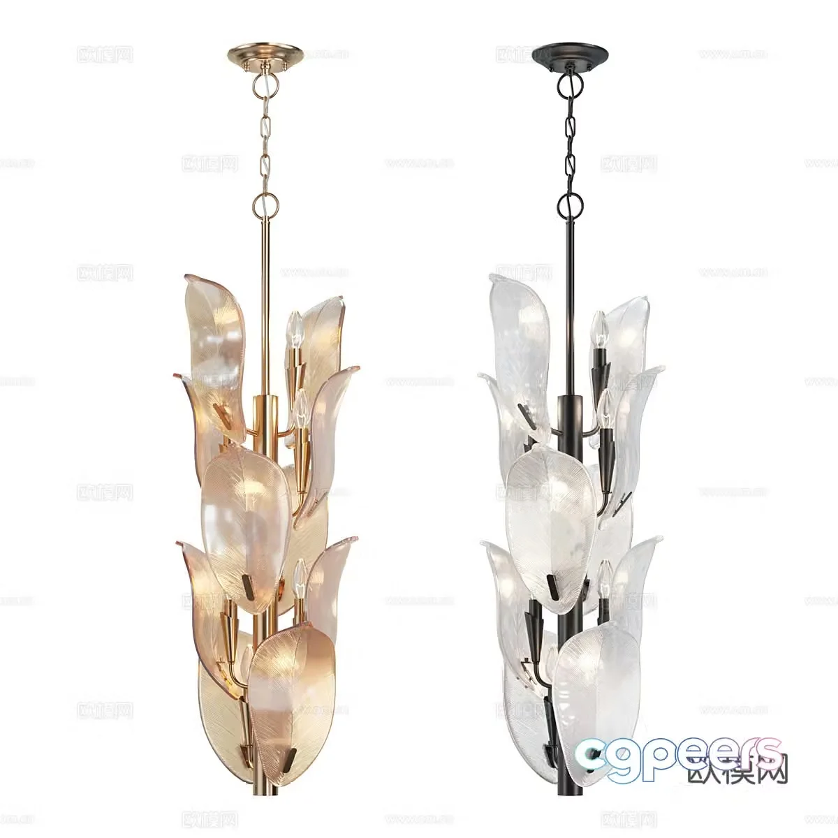 Modern simple chandelier chandelier simple chandelier living room chandelier dining chandelier lamp 3d model