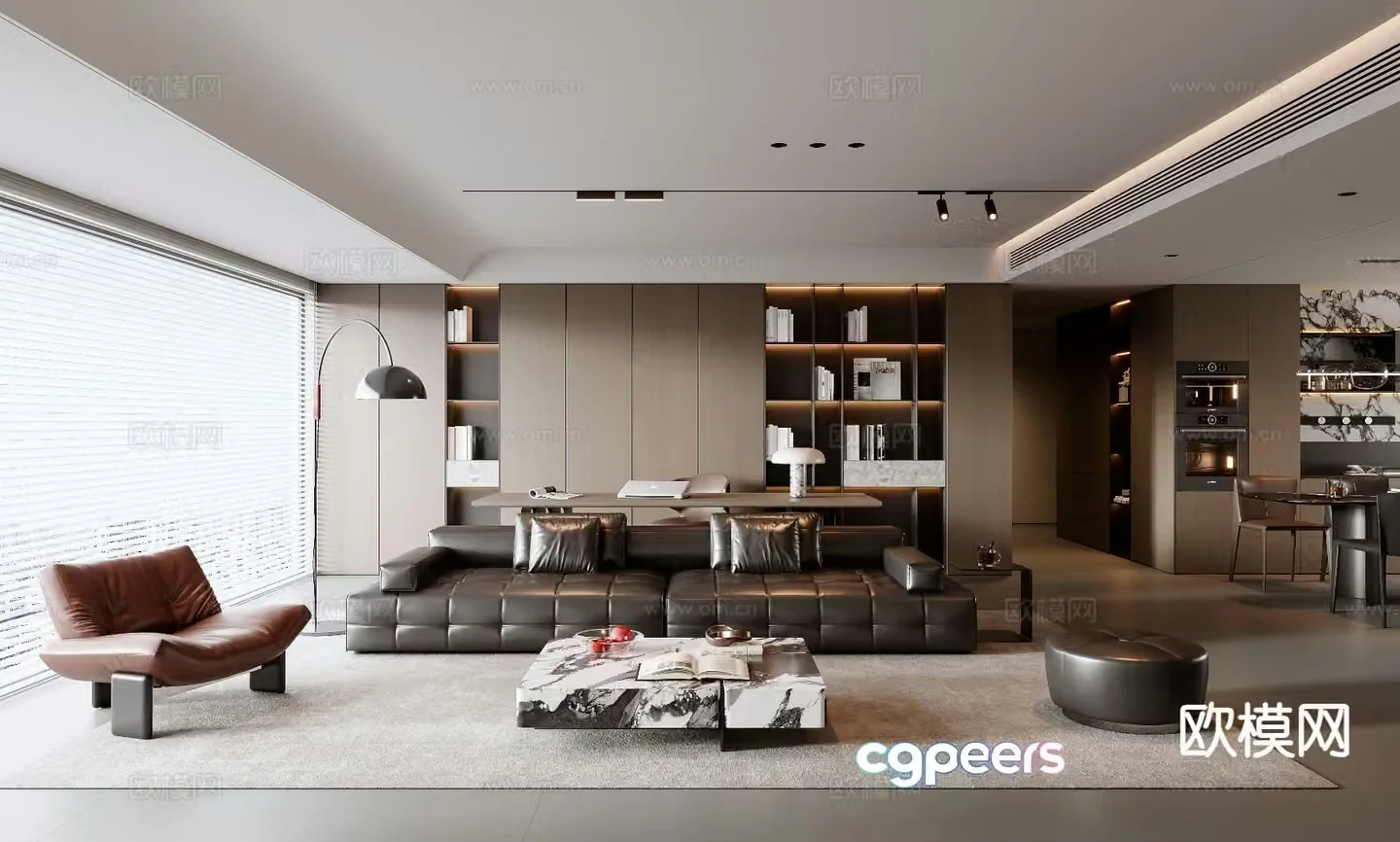 Italian living room 3d model