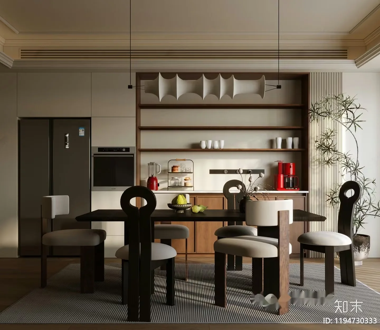 Modern Kitchen 3D Model – 8915 – CORONA Render
