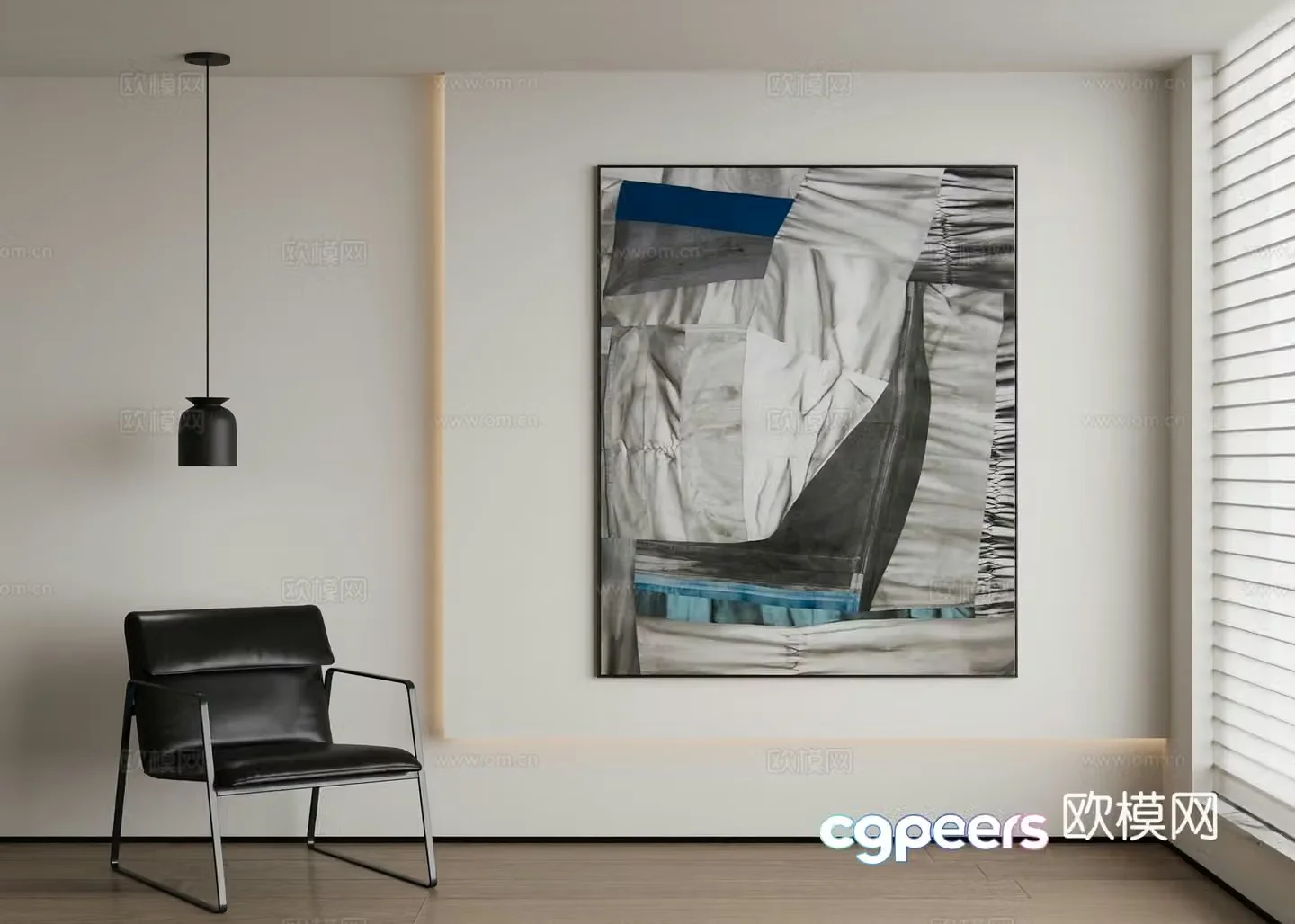 Modern decorative painting 3d model