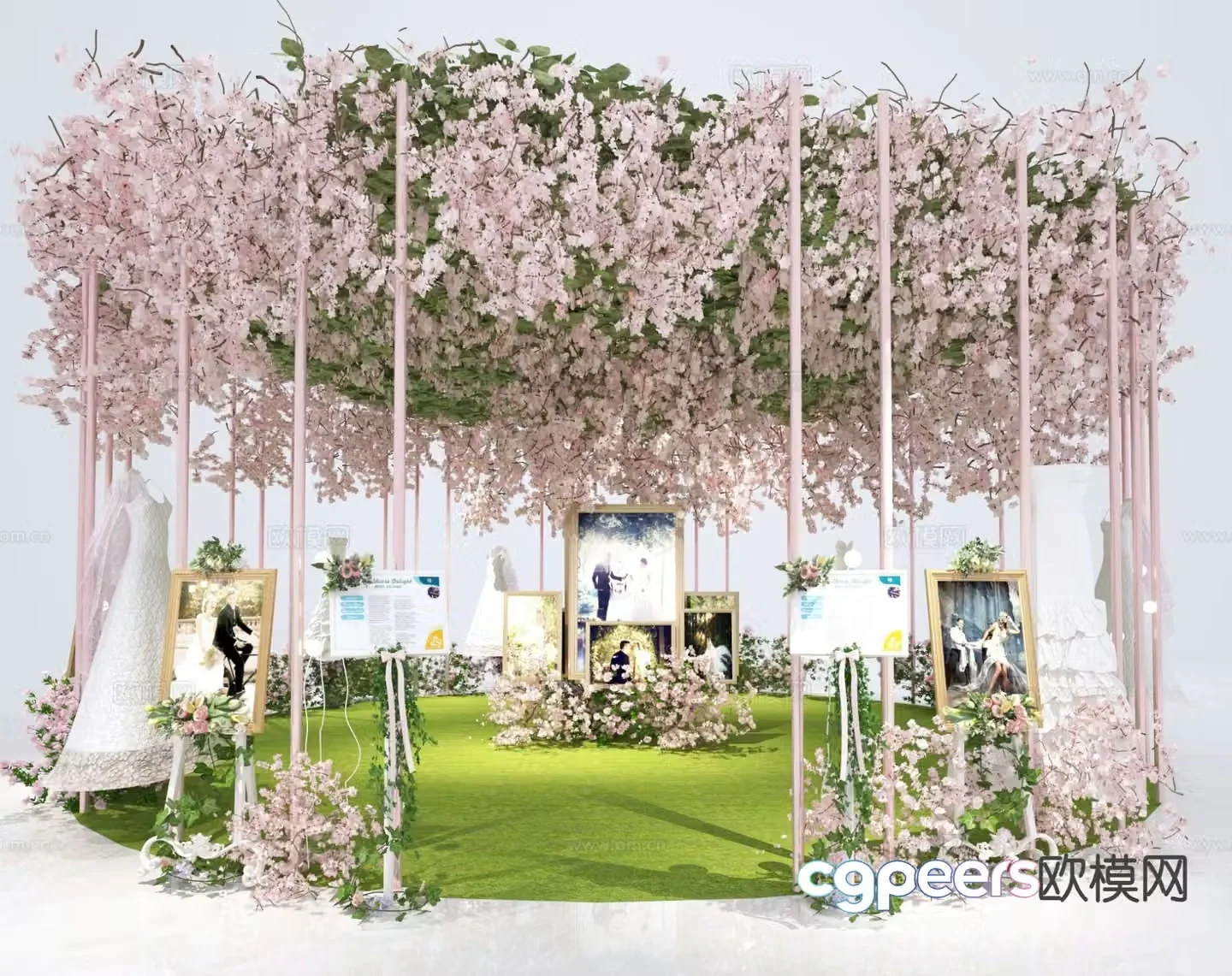 Wedding decoration wedding decoration 3d model