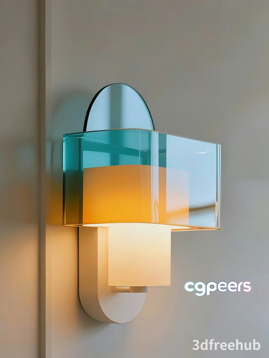 Modern Glass Lamp 3D Model – 22023 – VRAY Render