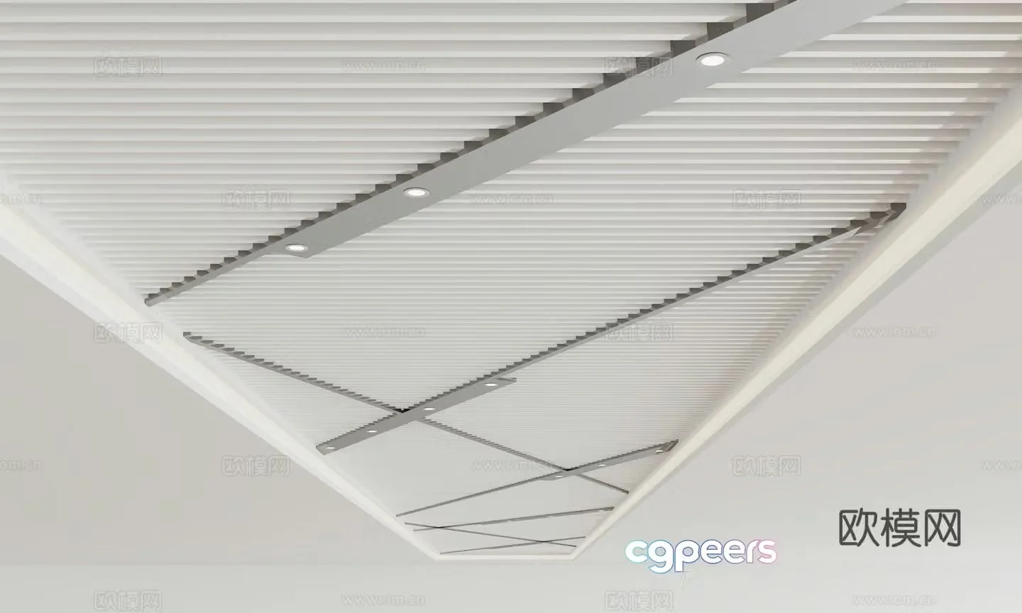 Modern ceiling 3d model