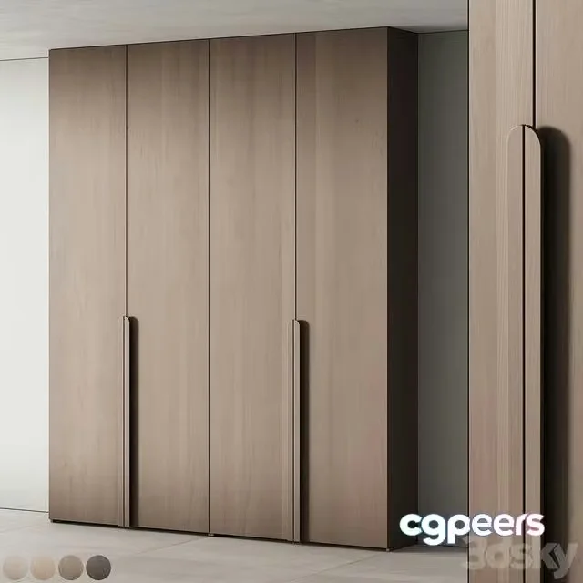3ds Max Free – 504 cabinet furniture 16 modular wardrobe cupboard 4 colors