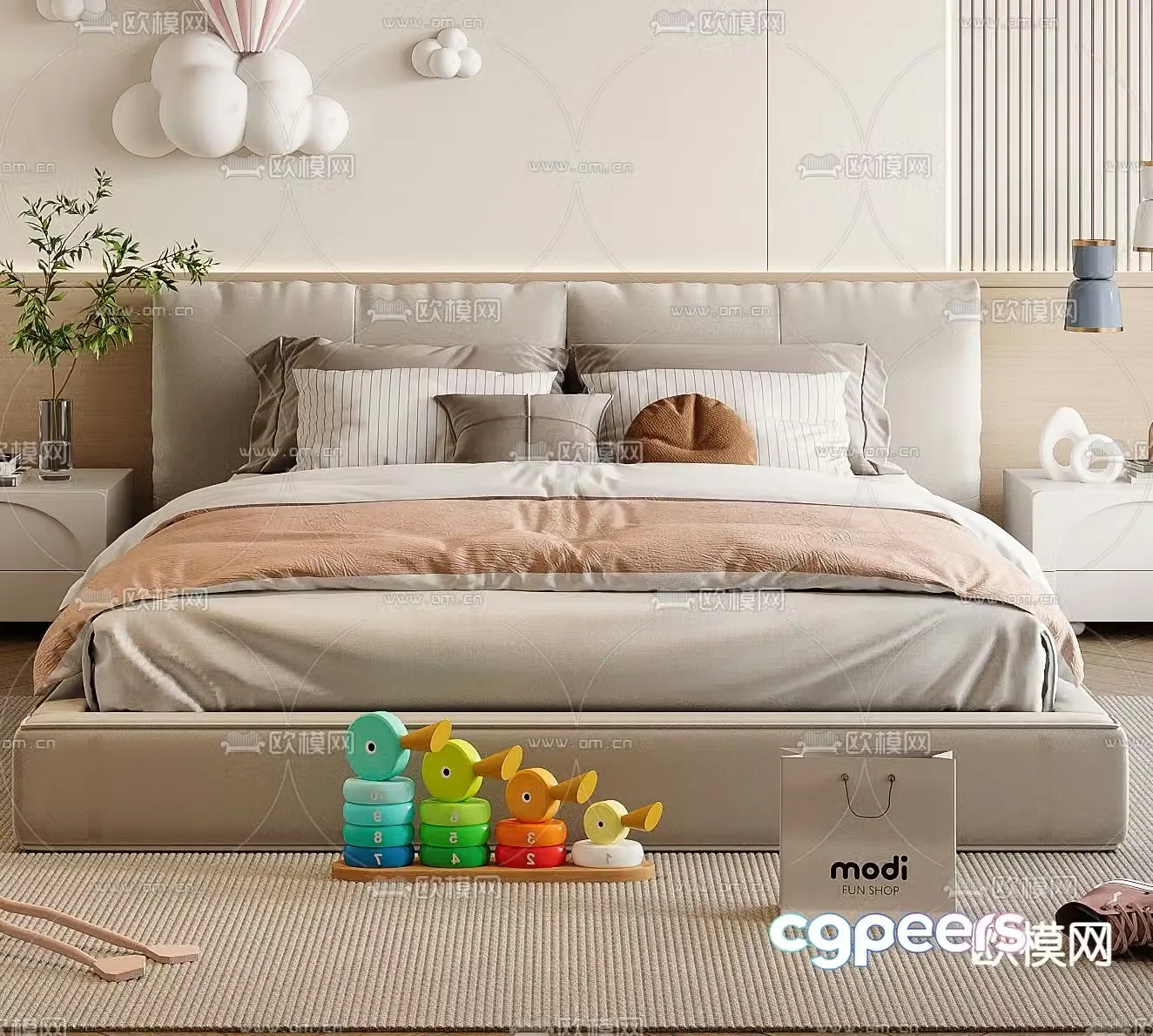 child bed child bed 3d model