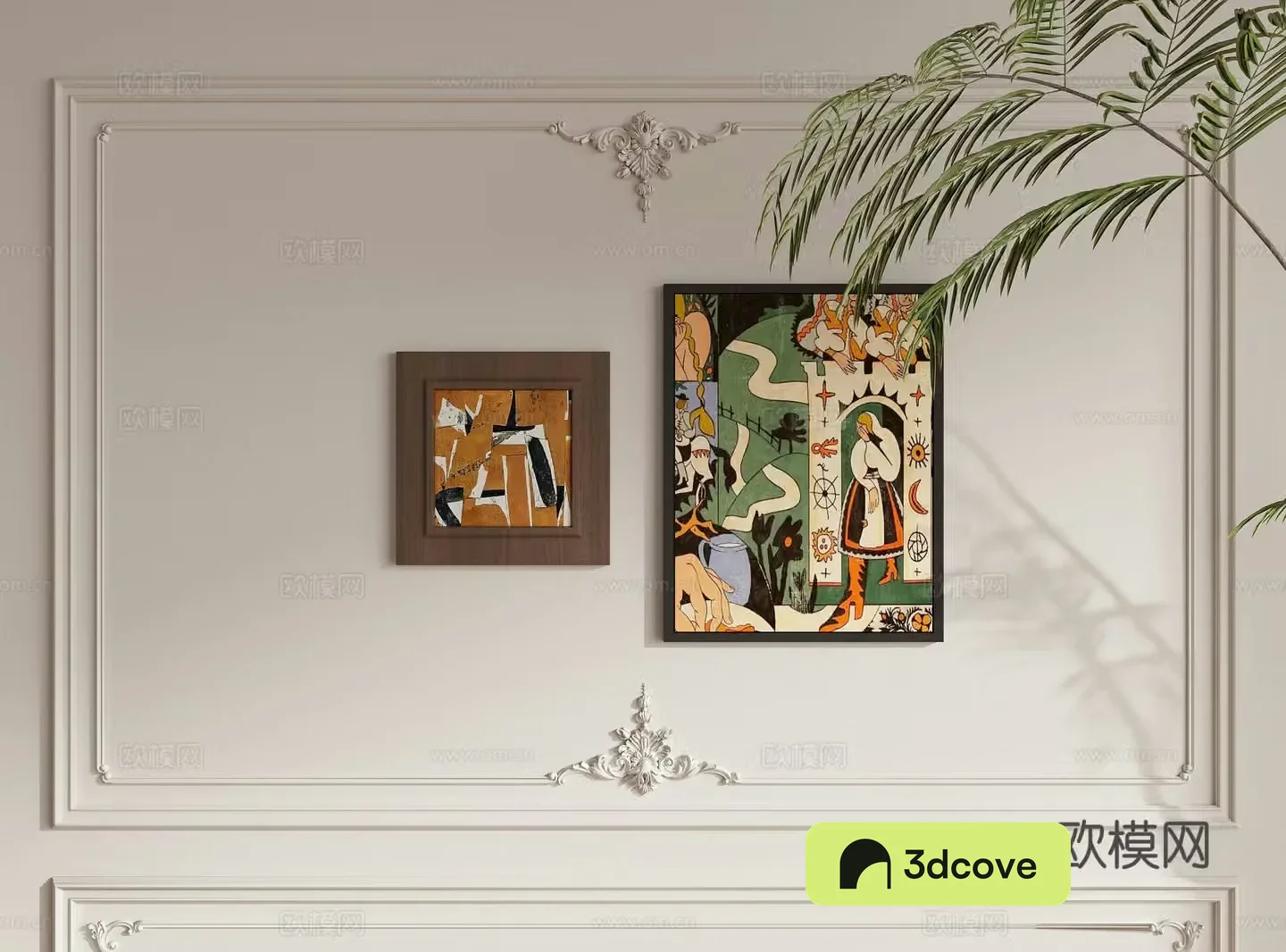 French art hanging paintings decorative painting