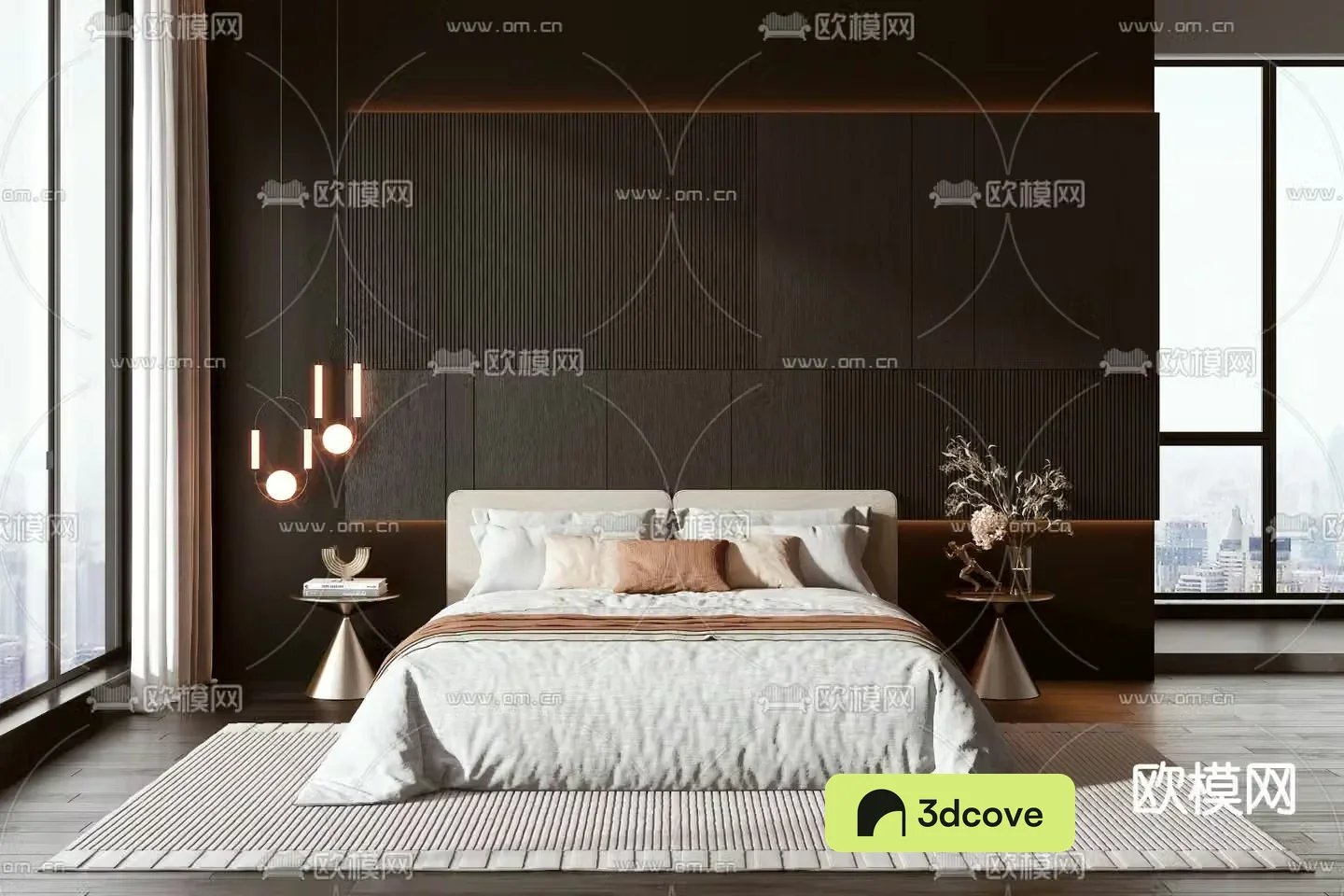 Modern double bed