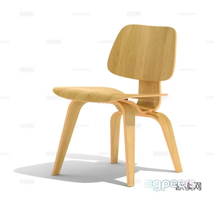 Chair wooden chair 3D model