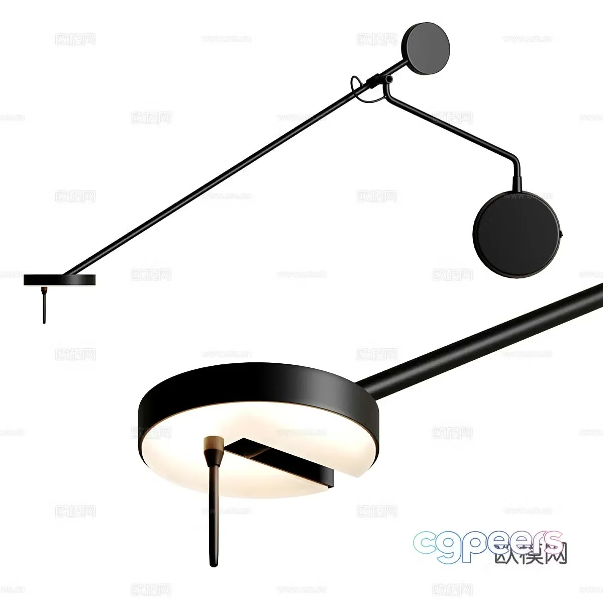 Modern Italian minimalist Lampatron wall lamp 3d model